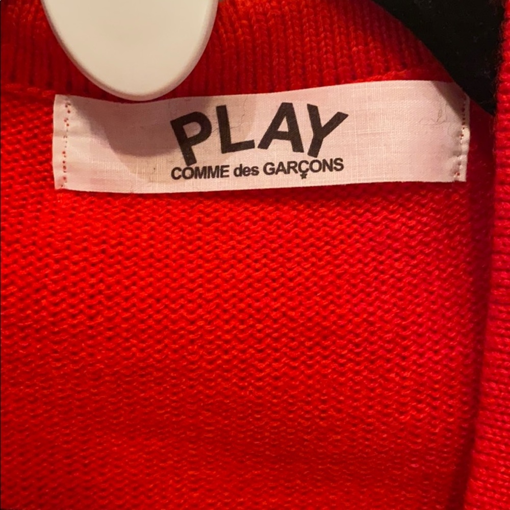 Comme des garçons play red cardigan - Picture 3 of 5